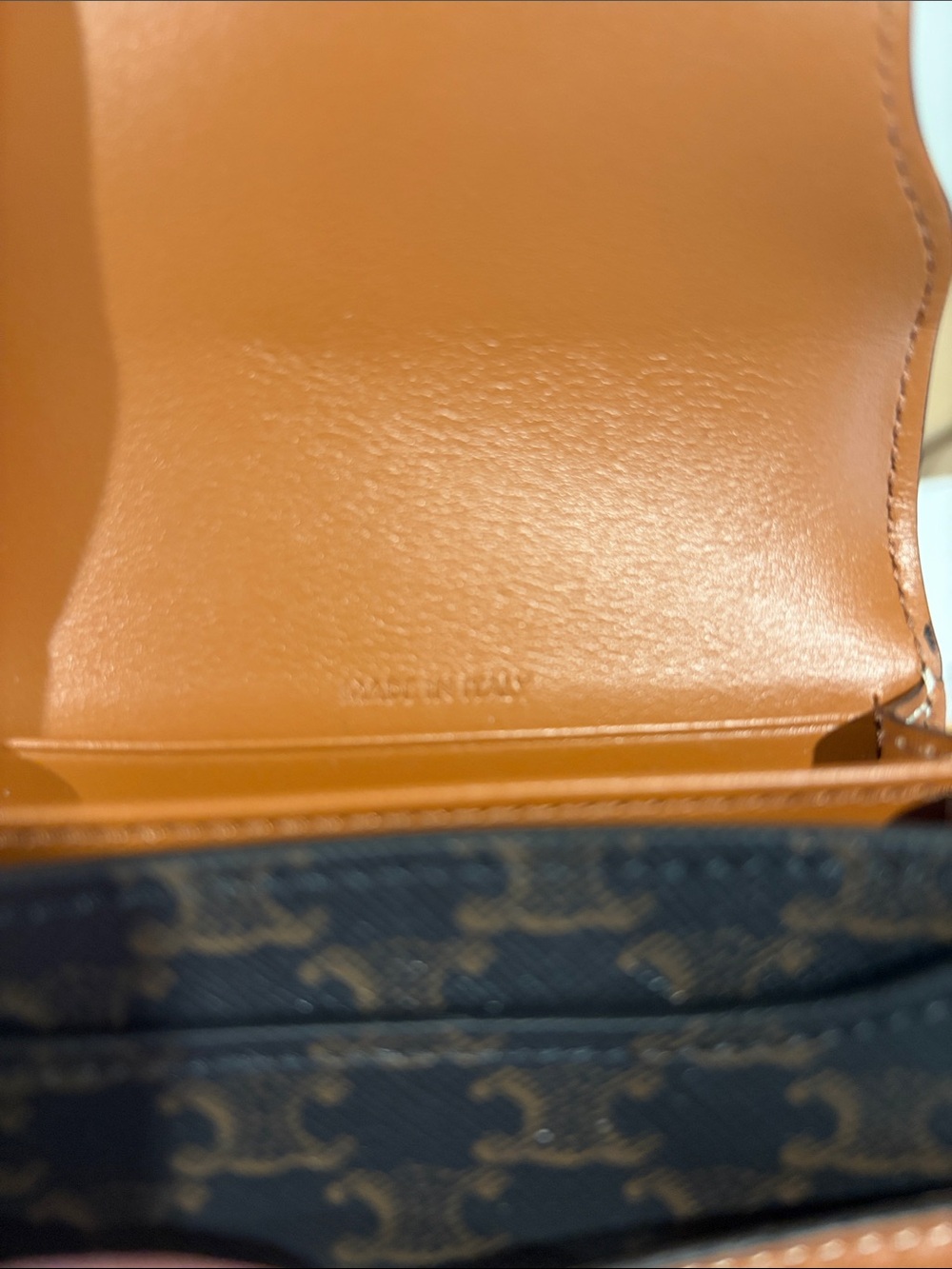 Celine Brown Monogram Triomphe Card Holder Wallet - Picture 4 of 7